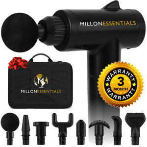 MillonEssentials V4Shark Massage Gun - 6 Speeds - 8 Speeds
